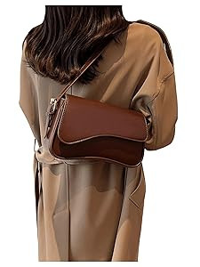 Verdusa Bolso de hombro de cuero para mujer, monederos de mano de moda, bolso cruzado estilo hobo... | Amazon (US)