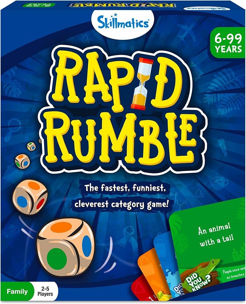 Skillmatics Board Game - Rapid Rumble, Fun for Family Game Night, Educational Toys, Card Games fo... | Amazon (US)