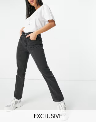 AsYou – Mom-Jeans aus festem Stoff in verwaschenem Schwarz | ASOS (Global)