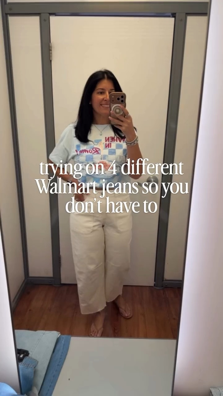 walmart denim is doing what it needs to do lately 👏🏼
tried on 4 different styles + I honestly have a favorite… but I need to know yours

#walmartfashion #walmartfinds #denimtryon #affordablefashion #springstyle