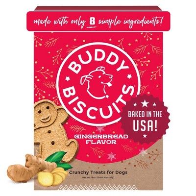 Buddy Biscuits Gingerbread Holiday Dog Treats - 16oz | Target