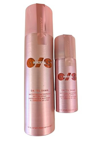 On ’Til Dawn Big & Bitty Mattifying Waterproof Setting Spray Duo – Includes Full Size (3.4 fl. oz / 146 mL) and Travel Size (1.0 fl. oz / 46 mL) | Amazon (US)