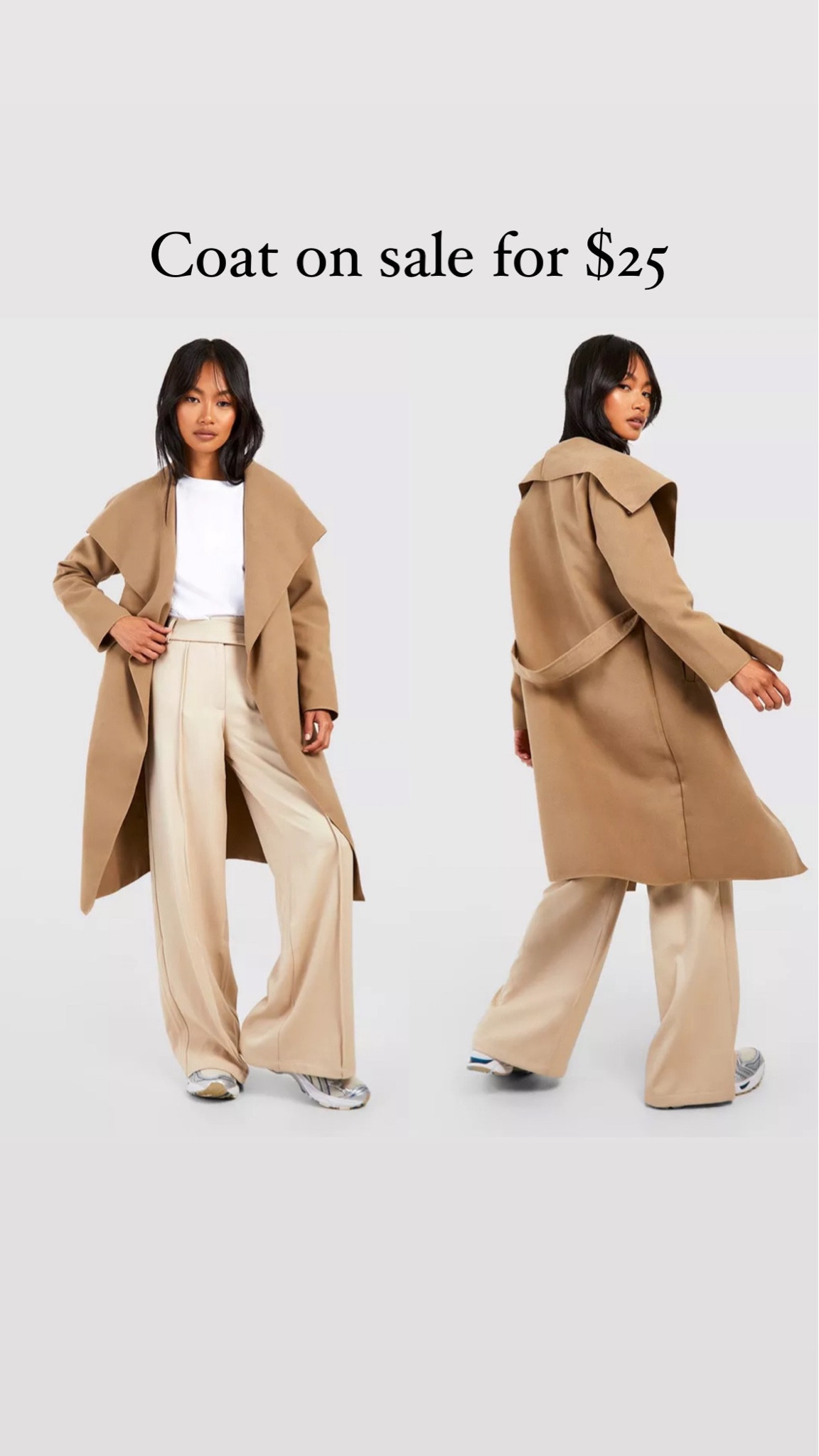 Coat 
Trench coat 
Fall coat 
Long coat 
Winter coat 
Fall looks 
Winter looks 
Tan coat 
Brown coat 

#LTKfindsunder50 #LTKHolidaySale #LTKover40