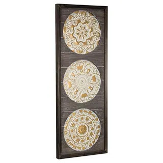 DISCONTINUED - American Art Decor Framed Metal Medallion on Wood Wall Décor - - 20246797 | Bed Bath & Beyond