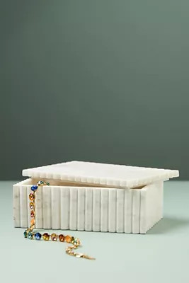 Scalloped Marble Trinket Box | Anthropologie (US)