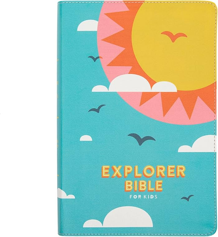 CSB Explorer Bible for Kids, Hello Sunshine LeatherTouch, Red Letter, Full-Color Design, Photos, ... | Amazon (US)