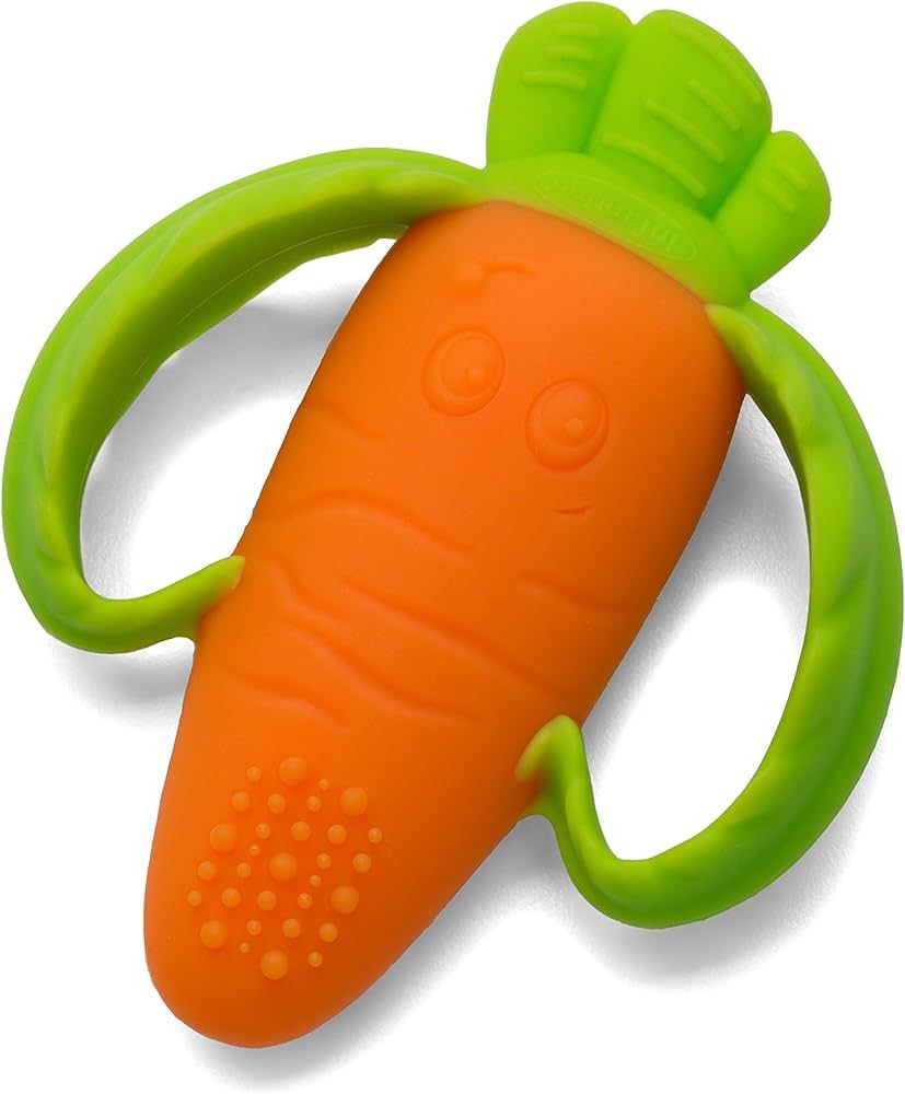 Infantino Lil' Nibbles Textured Silicone Baby Teether - Sensory Exploration and Teething Relief w... | Amazon (US)
