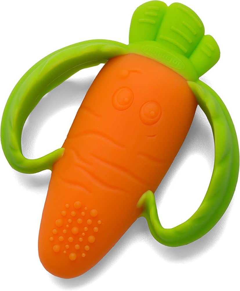 Infantino Lil' Nibbles Textured Silicone Baby Teether - Sensory Exploration and Teething Relief w... | Amazon (US)