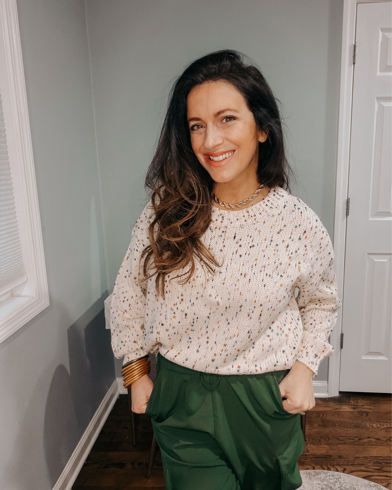 Everyone needs a Pom Pom sweater! 

#LTKmomlife #LTKOver40 #LTKootd