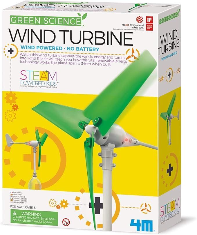4M Wind Turbine Science Kit, Green Science Small | Amazon (US)
