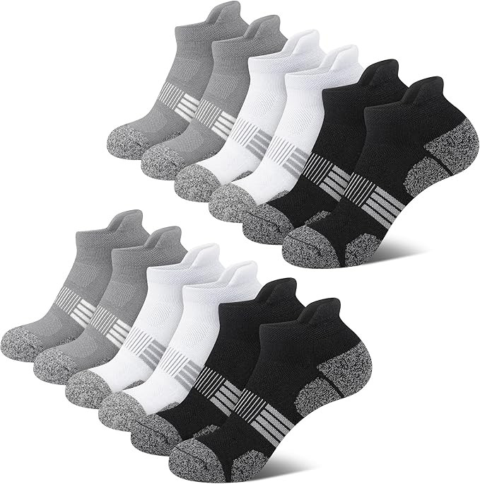 Women Ankle Socks Cushioned Running Athletic Low Cut Gift Socks for Hiking, Sport, Gym, Workout | Amazon (US)