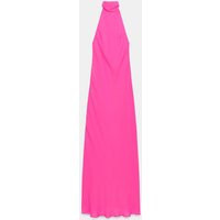 Zara - Halter Neck Tie Maxi Dress - Neon Pink - Xxl - Woman | Zara US