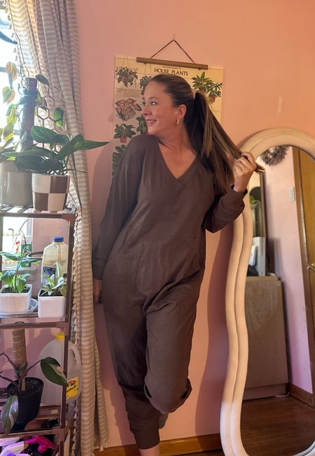 The best free people dupe on amazon! This onesie is so cozy and cute! Runs tts. I’m wearing a large! It’s on sale! 

#LTKsalealert #LTKCyberWeek #LTKfindsunder50