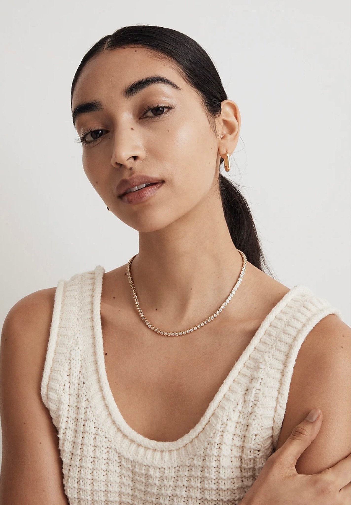 tennis necklace - chunky necklace - accessories- necklace - beaded - Diamond 

#LTKstyletip #LTKunder50