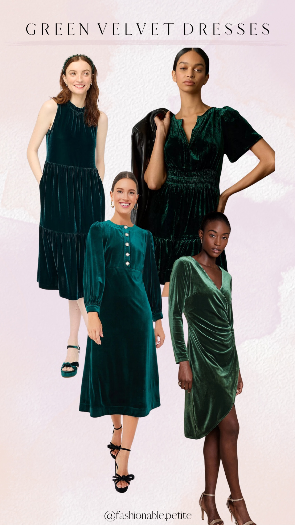 Green velvet dresses for the holidays. Velvet dress. Holiday dress. Christmas outfit. Christmas dress. Party dress. Velvet dresses. New Year’s Eve. 

#LTKHoliday #LTKSeasonal
