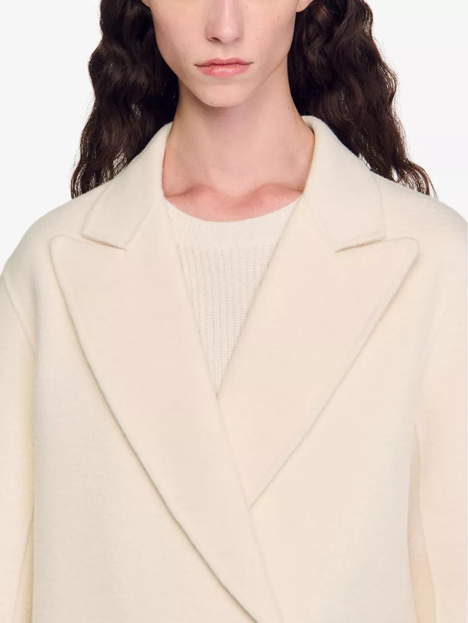 Long double-breasted wool-blend coat | Selfridges
