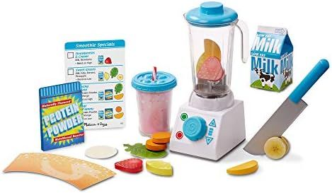 Melissa & Doug Smoothie Maker Blender Set with Play Food (24 Pcs) | Amazon (US)
