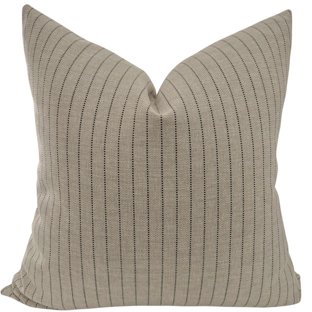 Vintage French Cloth | Black Pillow Cover | Hackner Home (US)