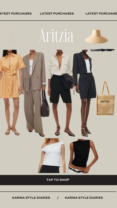 Aritzia latest purchases: great in and out of the office this summer, basics, blazer sets, dress and accessories

#LTKworkwear #LTKstyletip #LTKSeasonal