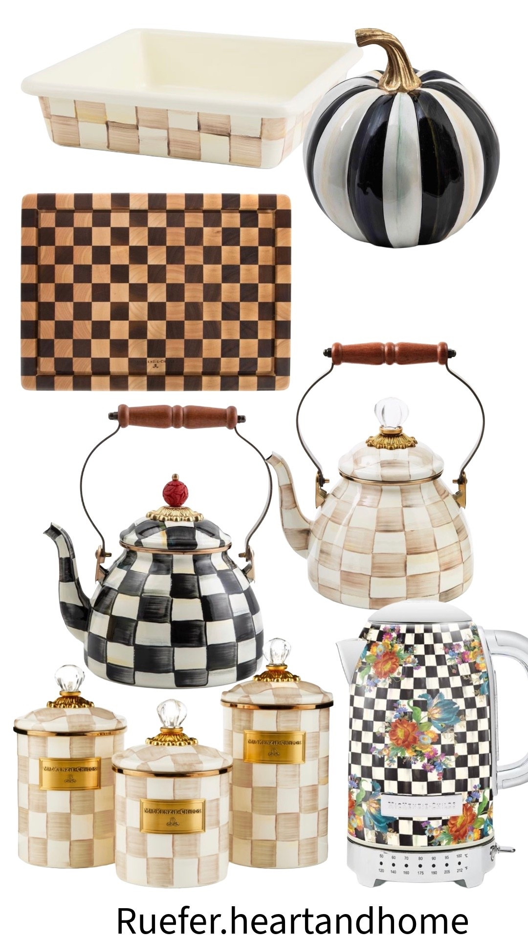 It’s time for their best sale of the year… the MacKenzie-Childs annual Barn Sale… mocha check, tea kettles, cutting boards, holiday decor, enamel bakeware, ceramic pumpkins, electric kettle, canisters, enamel canister set

#LTKSeasonal #LTKHome #LTKSaleAlert