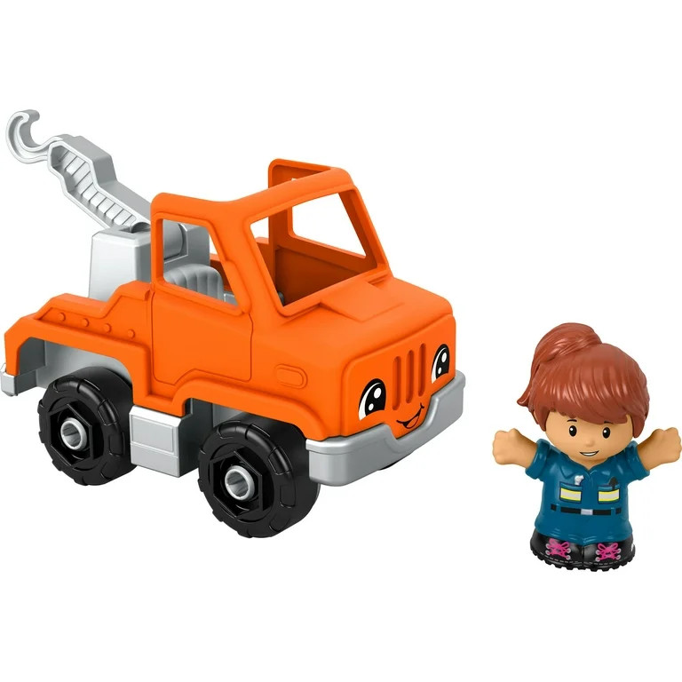 Fisher-Price Little People Help and Go Tow Truck & Figure Set for Toddlers, 2 Pieces | Walmart (US)
