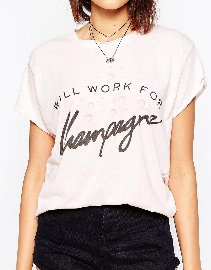 The Laundry Room Will Work For Champagne T-Shirt | ASOS UK