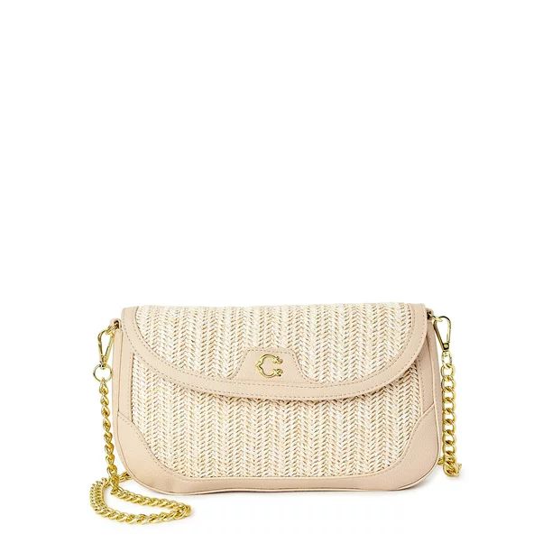 C. Wonder Women’s Adult Elena Convertible Clutch Crossbody Handbag Wheat - Walmart.com | Walmart (US)