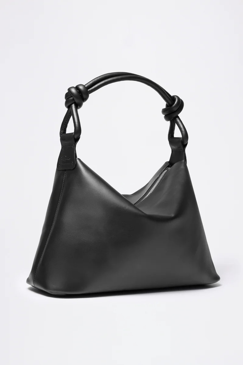 SIENA HOBO BAG - BLACK LEATHER | Rails