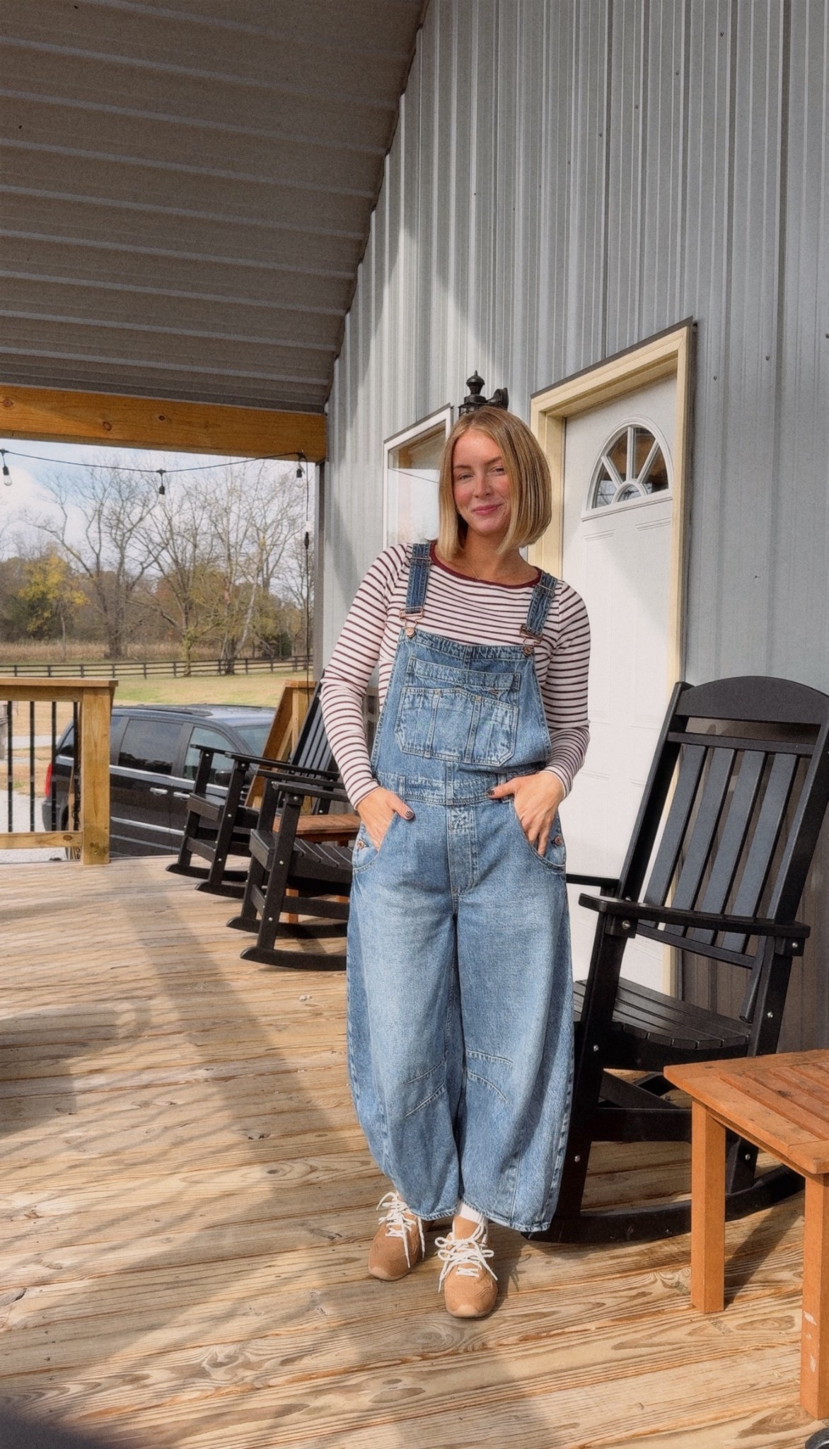 Wearing a small petite in the overalls. I like the more cropped fit. Obsessed with these. I wear them all the time! 

#LTKdayinmylife #LTKFindsUnder100 #LTKStyleTip
