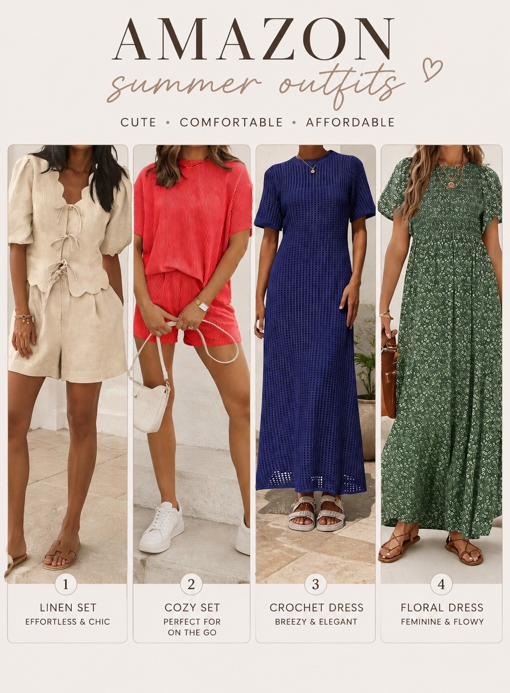 The Amazon summer finds you’ll be wearing on repeat. ✨
✔️ Vacation-ready
✔️ Lightweight & comfortable
✔️ Easy to style
✔️ Budget-friendly

#LTKootd #LTKgrwm #LTKdayinmylife