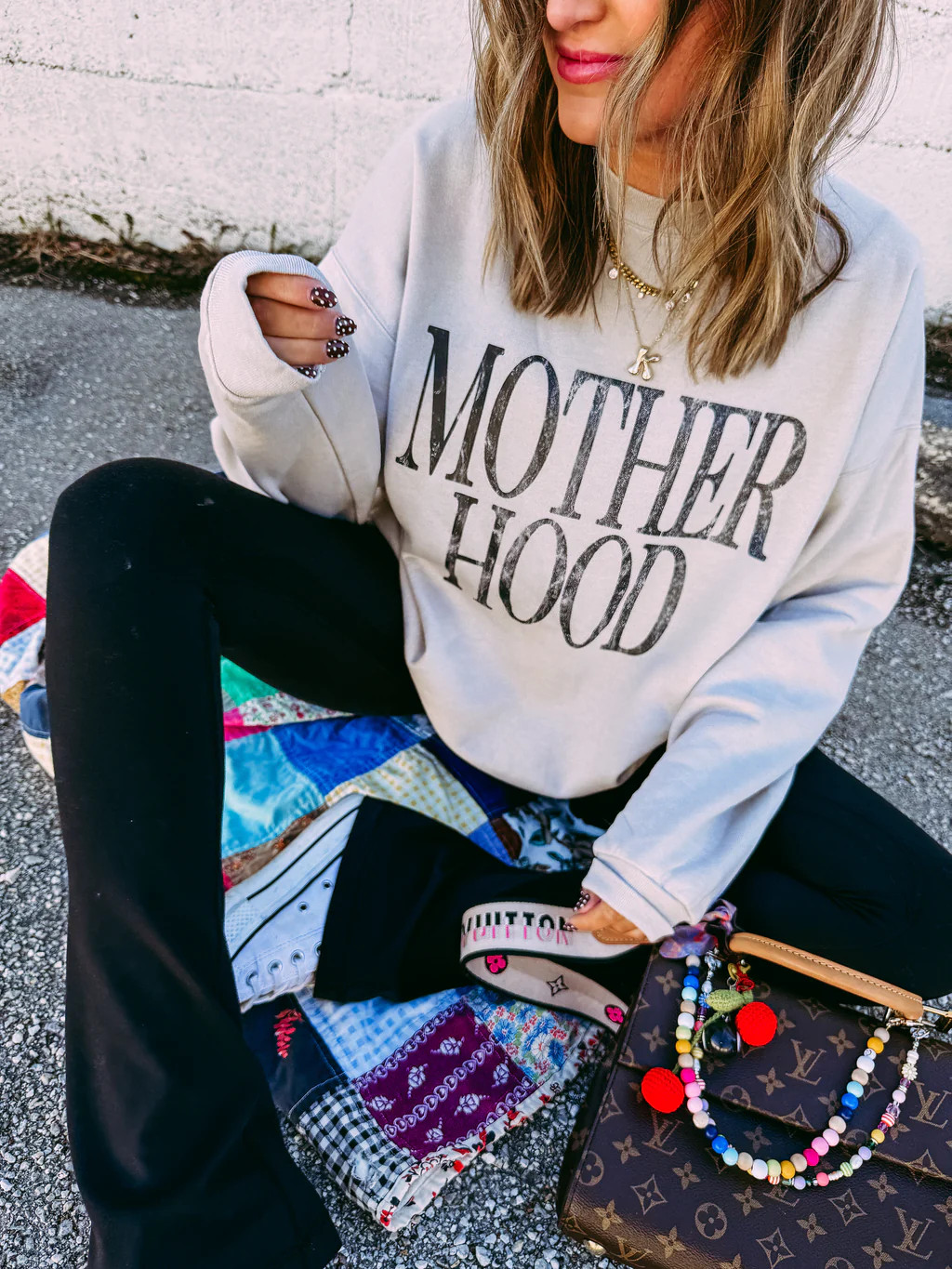 ETTA OG | motherhood sweatshirt - sand/black | Etta & East