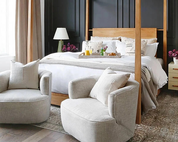  Matthew 6 Drawer Modern Classic Brown Wood Dresser | Kathy Kuo Home