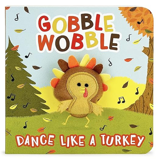 Gobble Wobble Finger Puppet Thanksgiving Board Book Kids Ages 0-4 (Children's Thanksgiving Intera... | Amazon (US)