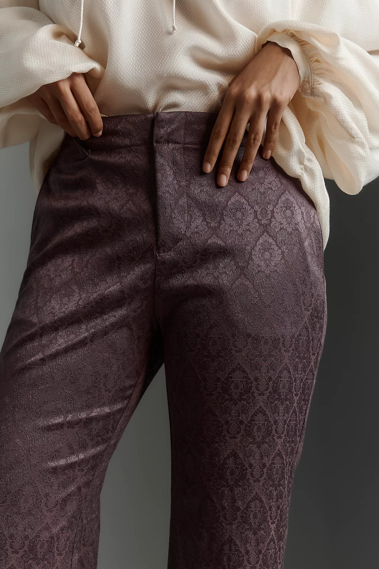 By Anthropologie Whimsical Brocade Flare Pants | Anthropologie (US)