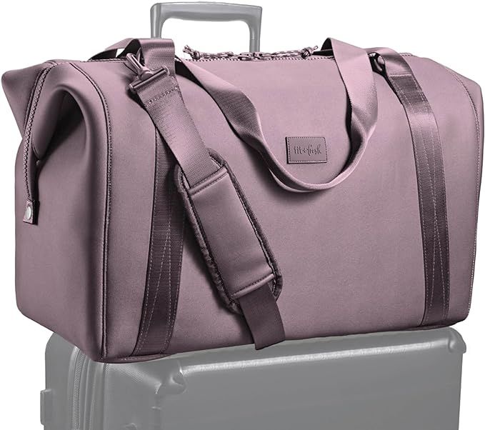 Fit & Fresh Premium Neoprene Weekender Bag, Travel Bag with Trolley Sleeve, Large Overnight Bag, ... | Amazon (US)