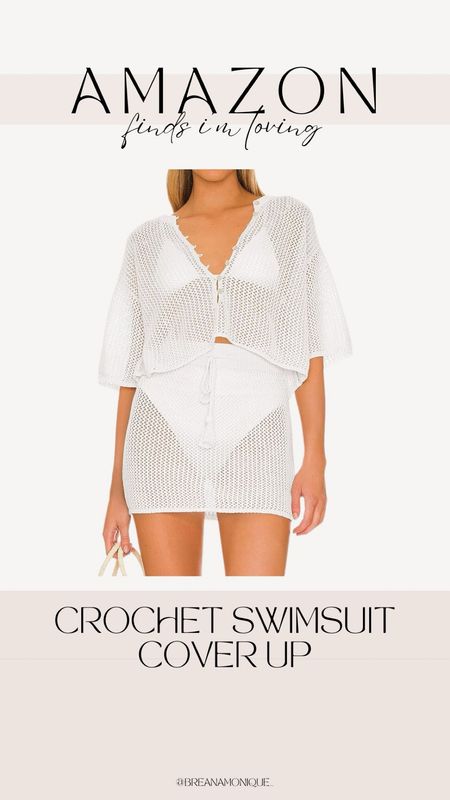 Amazon finds I’m loving, crochet coverup, swim, amazon coverup, resort wear, vacation outfit #amazon #coverup #vacationoutfit 

#LTKfindsunder50 #LTKswim #LTKstyletip