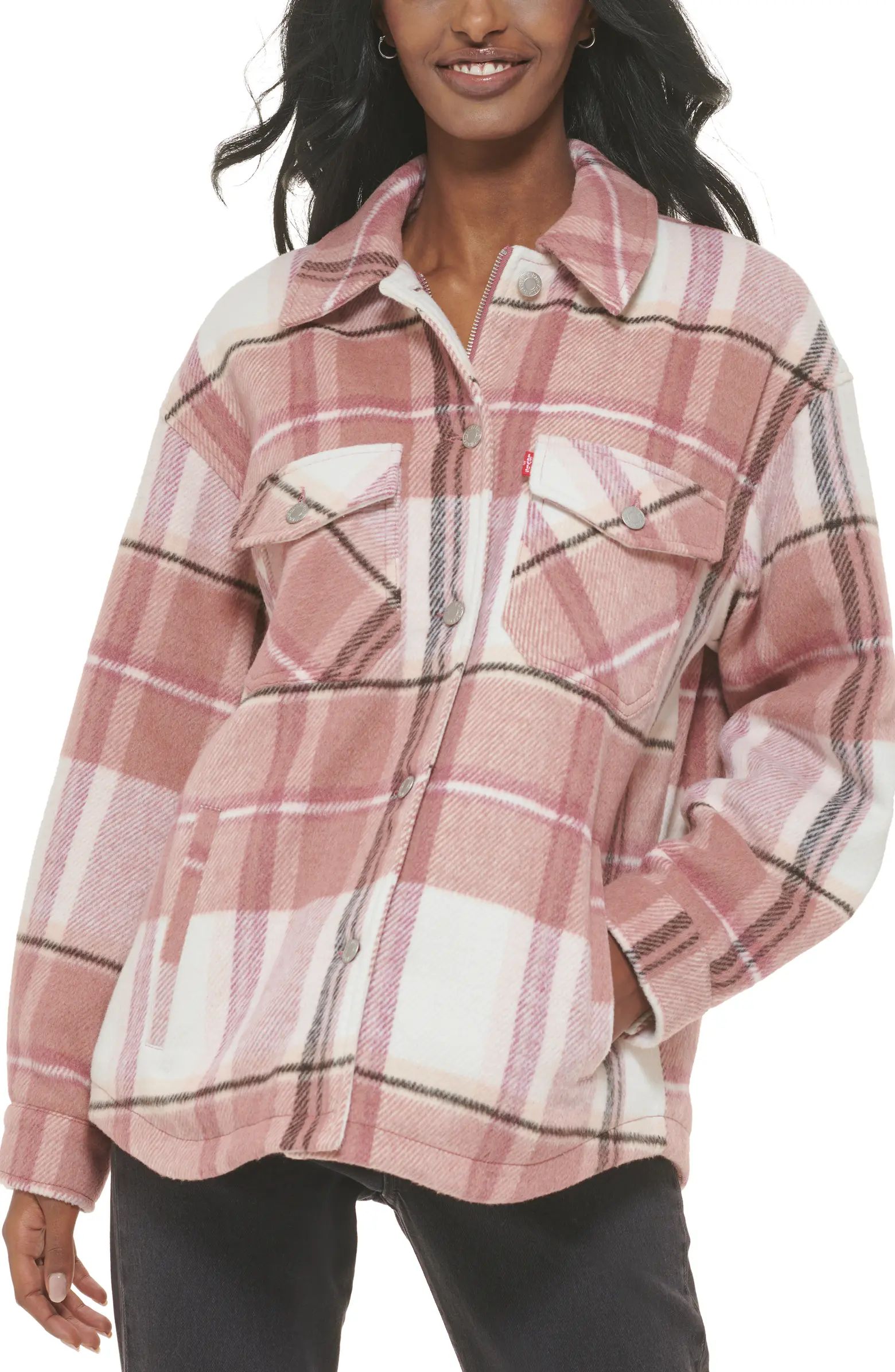 Levi's® Plaid Print Shacket | Nordstromrack | Nordstrom Rack