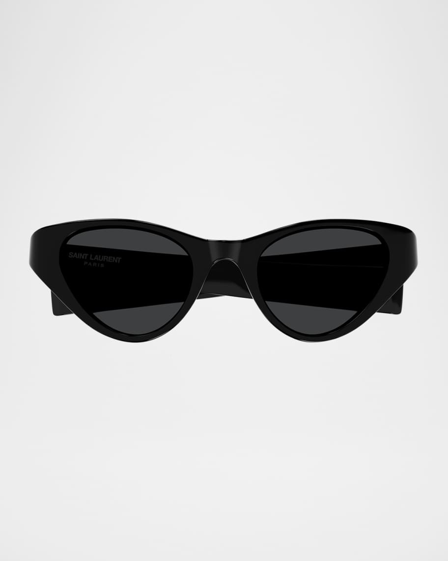 Saint Laurent Acetate Cat-Eye Sunglasses | Neiman Marcus