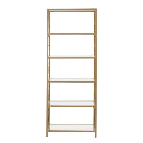 Elle 72.3'' H x 28'' W Iron Etagere Bookcase | Wayfair North America