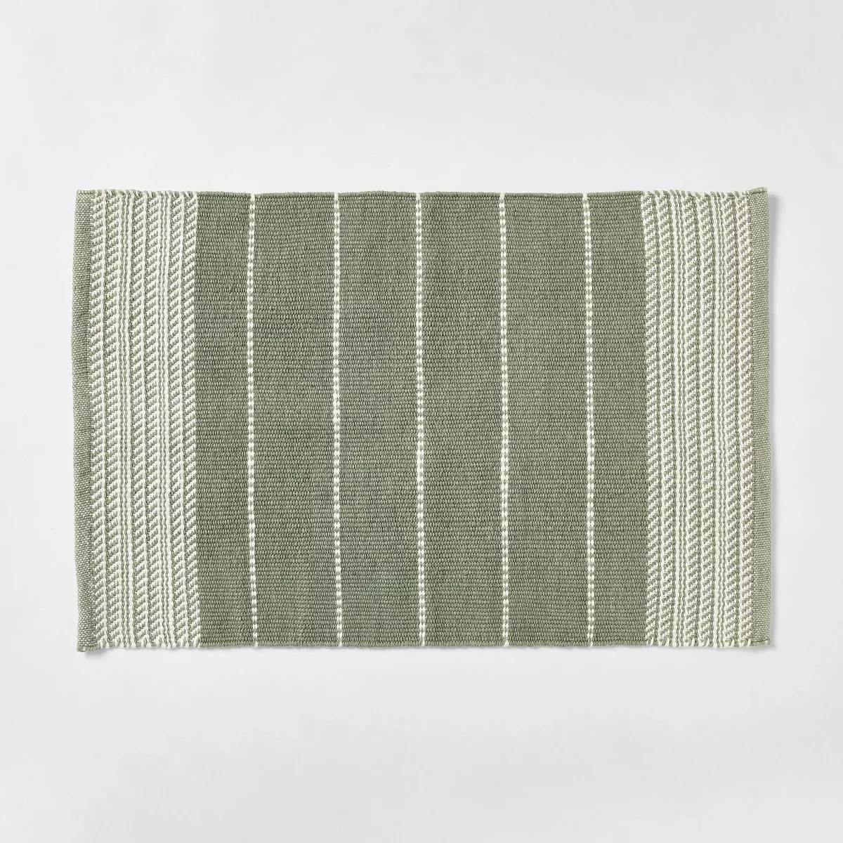 2'1"x3'2" Handwoven Scatter Accent Rug Green/Ivory - Threshold™ designed with Studio McGee | Target