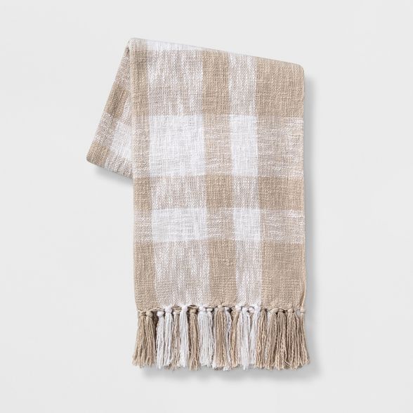 Plaid Cotton Throw Blanket - Threshold™ | Target