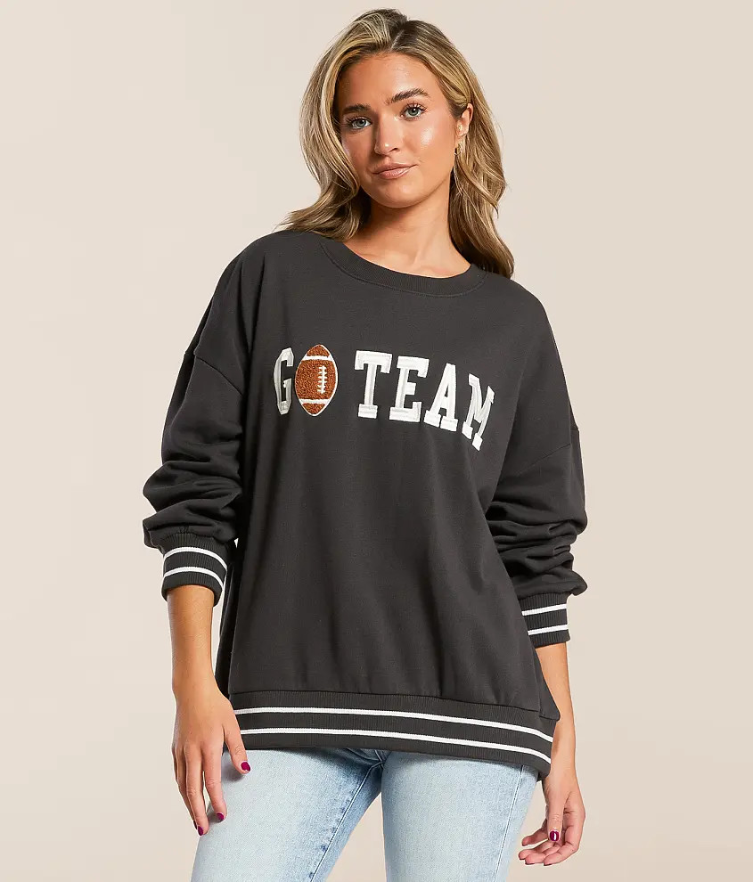Go Team Oversized Pullover | Buckle