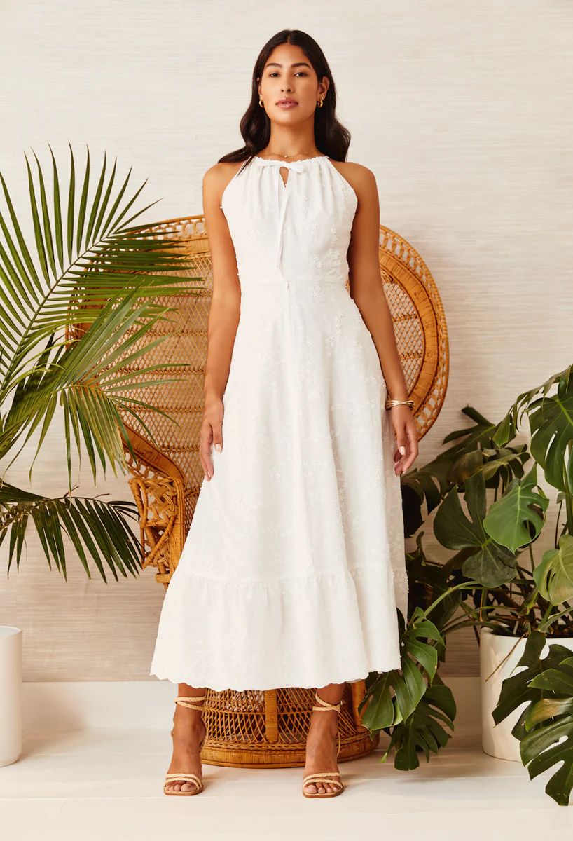 Juliet Dress - Cotton Embroidery - White | Cartolina