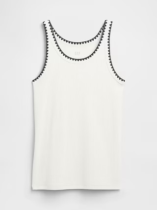 Ribbed Scoopneck Tank Top | Gap Factory