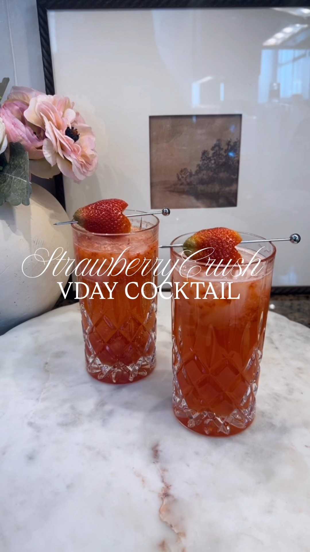 Strawberry Crush 🍓🍋-This Valentines Day add this cocktail to your menu! 

RECIPE:
1-2 strawberries 
1 shot of lemon juice(40 ml)
1 TBSP of sugar
1 shot of vodka(40 ml) optional 
6 oz of @drinkpoppi strawberry lemon flavored 

#valentinescocktails #amazonhome #vday #galentines #wayfair

#LTKValentine #LTKSeasonal #LTKHome