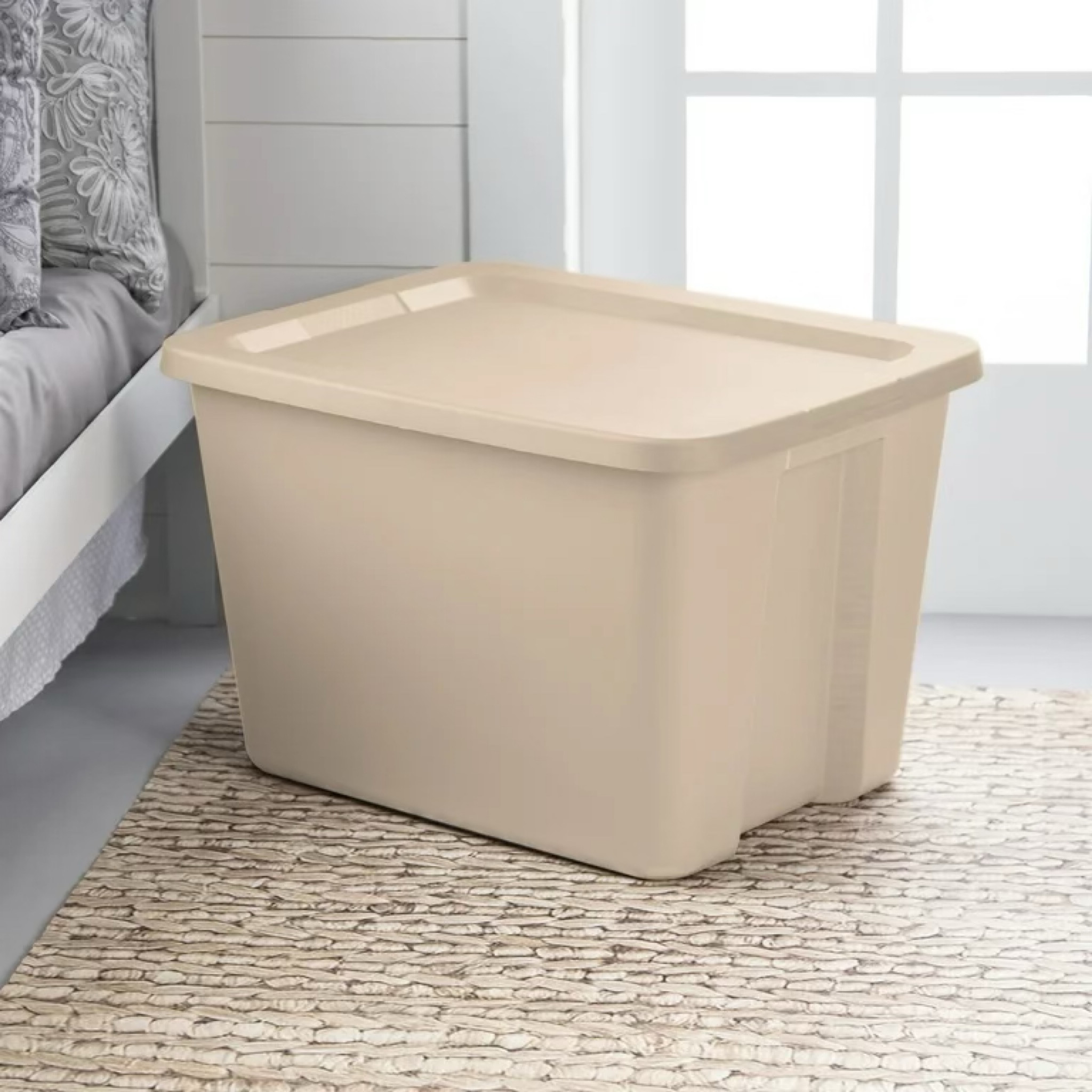 Just found the BEST STORGAE bins from Walmart for $6! This one is so aesthetically pleasing! Lots of other neutral color options! 

#LTKFindsUnder50 #LTKHome
