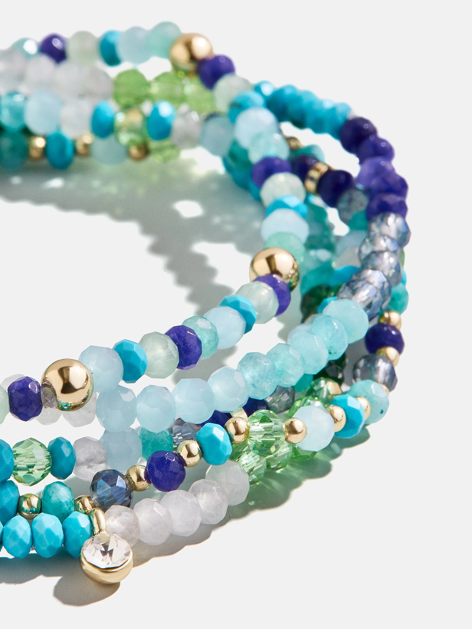 Indya Semi-Precious Layered Bracelet Set - Turquoise | BaubleBar (US)
