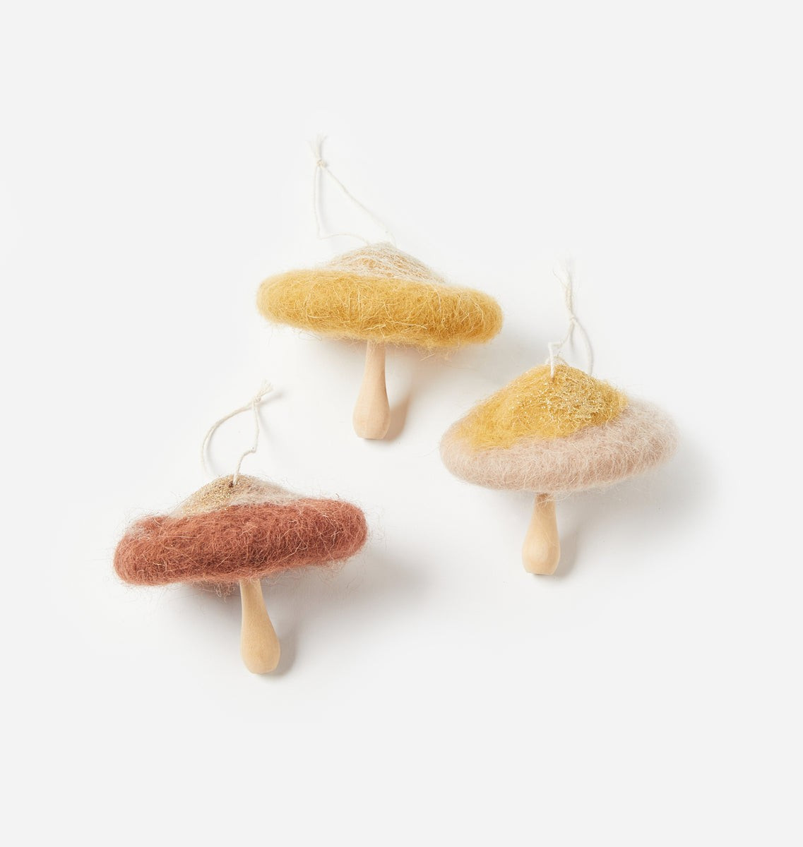 Wool Mushroom Ornament | Amber Interiors