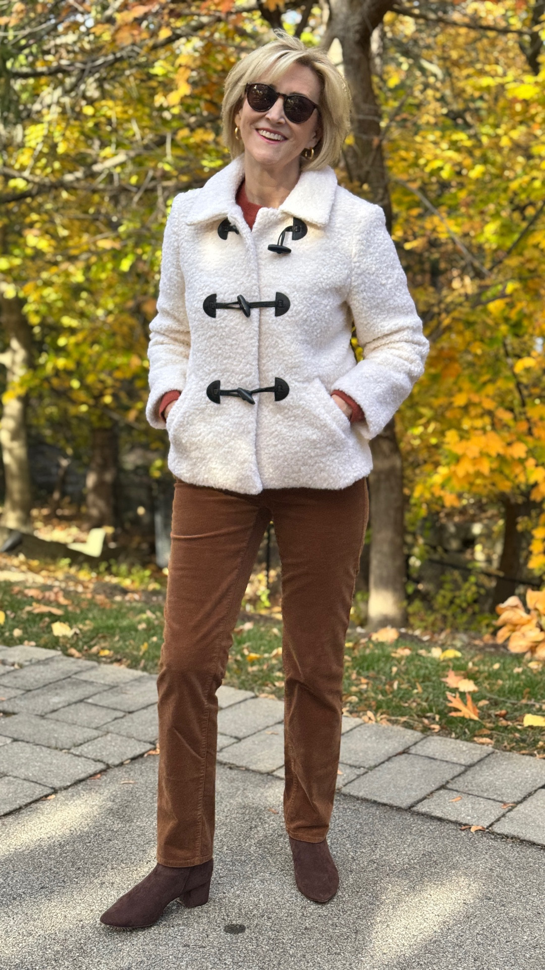 Cosy layers, crisp neutrals and all the winter comfort 🤍
This white sherpa jacket from Talbots is one of those throw-on pieces that instantly makes an outfit feel pulled together. Paired with soft corduroy pants and go-to booties, it’s warm, effortless and quietly chic—perfect for everyday winter style without the fuss.

#LTKOver40 #LTKootd #LTKSeasonal