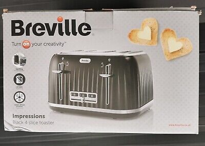 Breville Impressions 4 Slice Toaster with High-Lift & Wide Slots vtt476 - Black  | eBay | eBay US